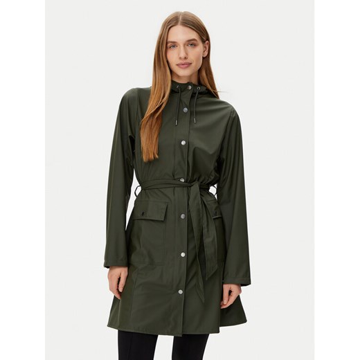 Rains Kurtka przeciwdeszczowa 18130 Zielony Regular Fit ze sklepu MODIVO w kategorii Kurtki damskie - zdjęcie 182734009