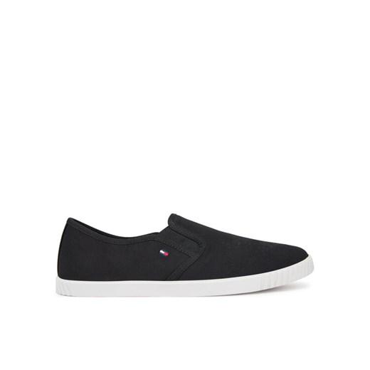Tommy Hilfiger Tenisówki Canvas Slip-On Sneaker FW0FW08640 Czarny ze sklepu MODIVO w kategorii Trampki damskie - zdjęcie 182734058
