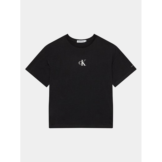 Calvin Klein Jeans T-Shirt IG0IG02136 Czarny Boxy Fit ze sklepu MODIVO w kategorii T-shirty chłopięce - zdjęcie 182734117