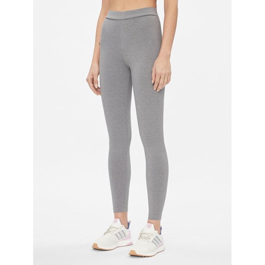 4F Legginsy 4FAW23TTIGF108 Szary Regular Fit ze sklepu MODIVO w kategorii Spodnie damskie - zdjęcie 182734155
