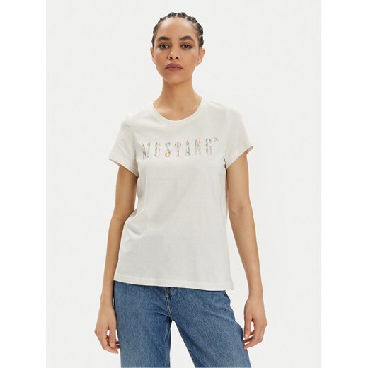 Mustang T-Shirt Albany 1014984 Biały Relaxed Fit Mustang S MODIVO