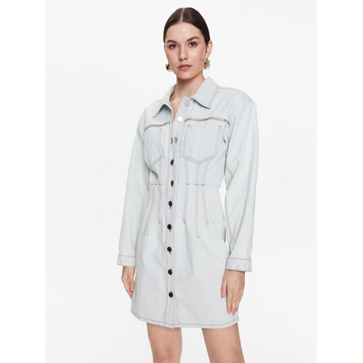Gestuz Sukienka jeansowa Calia 10906914 Niebieski Regular Fit ze sklepu MODIVO w kategorii Sukienki - zdjęcie 182734309