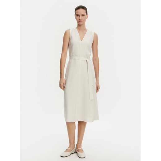 Calvin Klein Sukienka letnia K20K208424 Beżowy Regular Fit ze sklepu MODIVO w kategorii Sukienki - zdjęcie 182734319