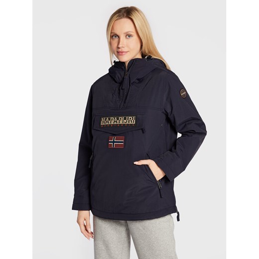 Napapijri Kurtka anorak Rainforest NP0A4GM6 Granatowy Regular Fit ze sklepu MODIVO w kategorii Kurtki damskie - zdjęcie 182734407