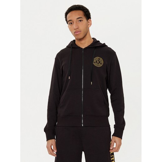 Versace Jeans Couture Bluza 78GAIT00 Czarny Regular Fit ze sklepu MODIVO w kategorii Bluzy męskie - zdjęcie 182734435