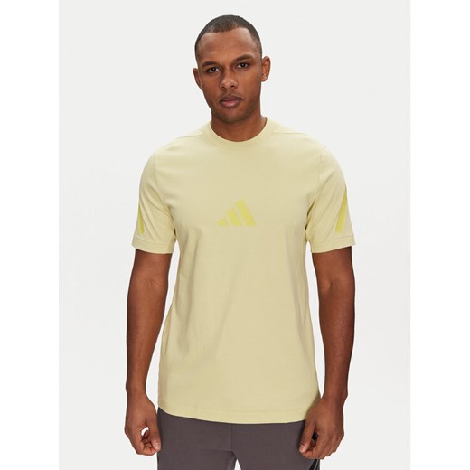adidas T-Shirt Z.N.E. JD5981 Żółty Regular Fit ze sklepu MODIVO w kategorii T-shirty męskie - zdjęcie 182734656