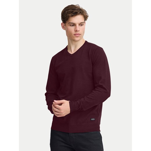 Blend Sweter 20717955 Bordowy Regular Fit ze sklepu MODIVO w kategorii Swetry męskie - zdjęcie 182734659