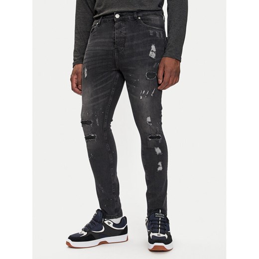 Brave Soul Jeansy MJN-CAPSERDIST Szary Slim Fit ze sklepu MODIVO w kategorii Jeansy męskie - zdjęcie 182734668