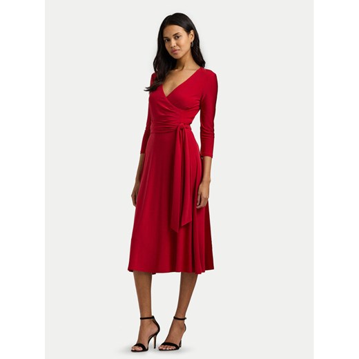LAUREN RALPH LAUREN Sukienka codzienna 250769904040 Czerwony Regular Fit ze sklepu MODIVO w kategorii Sukienki - zdjęcie 182734699
