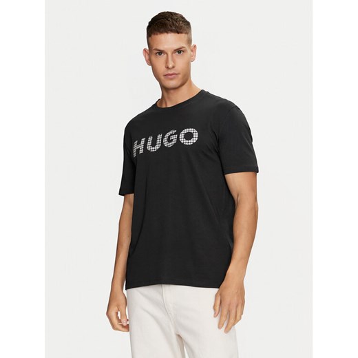 Hugo T-Shirt Dulivio_U243 50519724 Czarny Regular Fit ze sklepu MODIVO w kategorii T-shirty męskie - zdjęcie 182734747