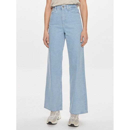 Calvin Klein Jeansy K20K206579 Niebieski Wide Leg ze sklepu MODIVO w kategorii Jeansy damskie - zdjęcie 182734875