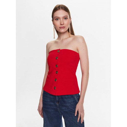 Pinko Top 100112 7624 Czerwony Slim Fit ze sklepu MODIVO w kategorii Bluzki damskie - zdjęcie 182734926