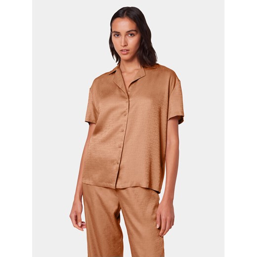 Triumph Koszulka piżamowa Silky Sensuality 10218320 Brązowy Relaxed Fit ze sklepu MODIVO w kategorii Piżamy damskie - zdjęcie 182734948