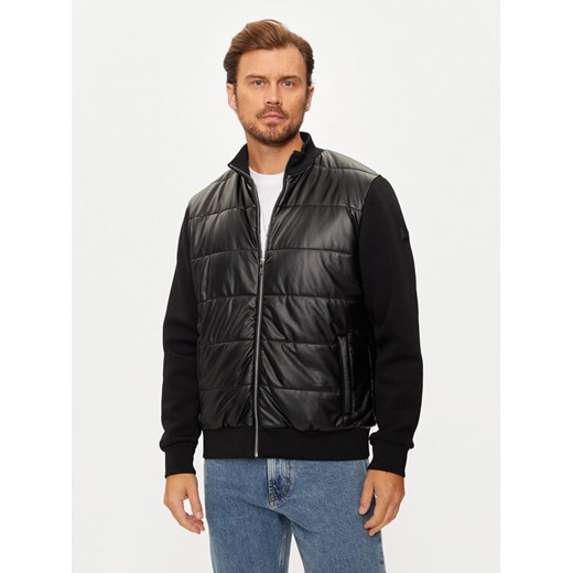 KARL LAGERFELD Kurtka bomber 505065 544565 Czarny Regular Fit ze sklepu MODIVO w kategorii Kurtki męskie - zdjęcie 182734956
