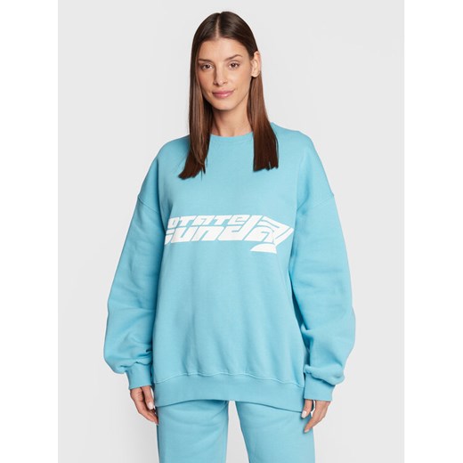 ROTATE Bluza Iriiis RT2024 Niebieski Relaxed Fit ze sklepu MODIVO w kategorii Bluzy damskie - zdjęcie 182735008