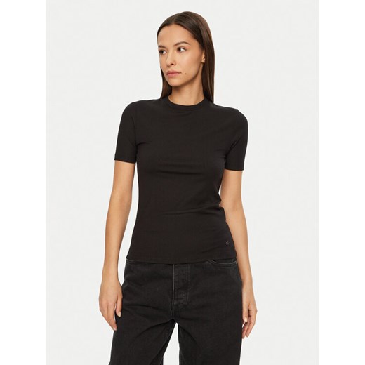 Calvin Klein T-Shirt K20K208052 Czarny Slim Fit ze sklepu MODIVO w kategorii Bluzki damskie - zdjęcie 182735017