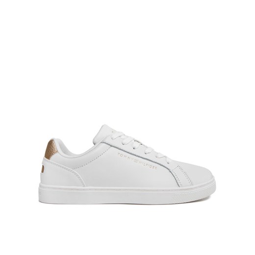 Tommy Hilfiger Sneakersy Essential Cupsole Sneaker Gold FW0FW07869 Écru ze sklepu MODIVO w kategorii Buty sportowe damskie - zdjęcie 182735055