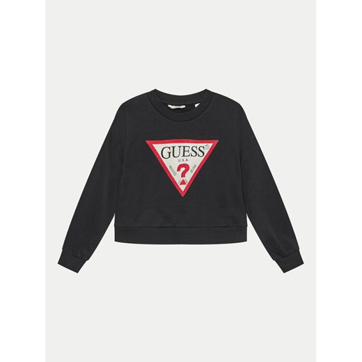 Guess Bluza J4YQ22 KA6R3 Czarny Classic Fit ze sklepu MODIVO w kategorii Bluzy chłopięce - zdjęcie 182735117
