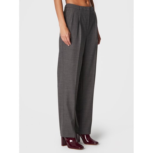 Herskind Spodnie materiałowe Brandy 4573879 Szary Relaxed Fit ze sklepu MODIVO w kategorii Spodnie damskie - zdjęcie 182735136