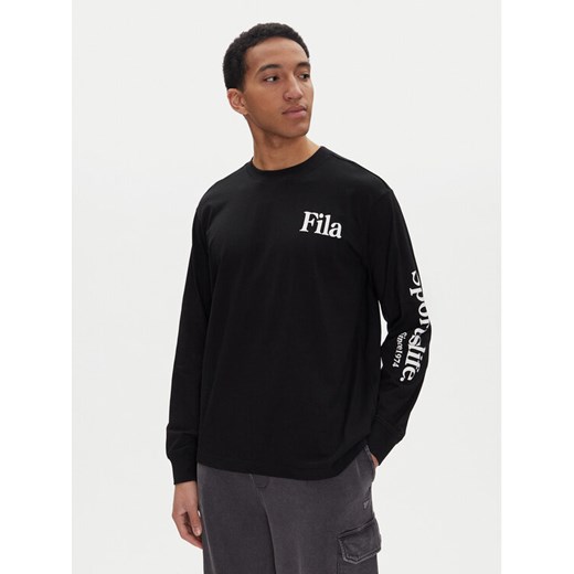 Fila Longsleeve Laon FAM0904 Czarny Oversize ze sklepu MODIVO w kategorii T-shirty męskie - zdjęcie 182735209
