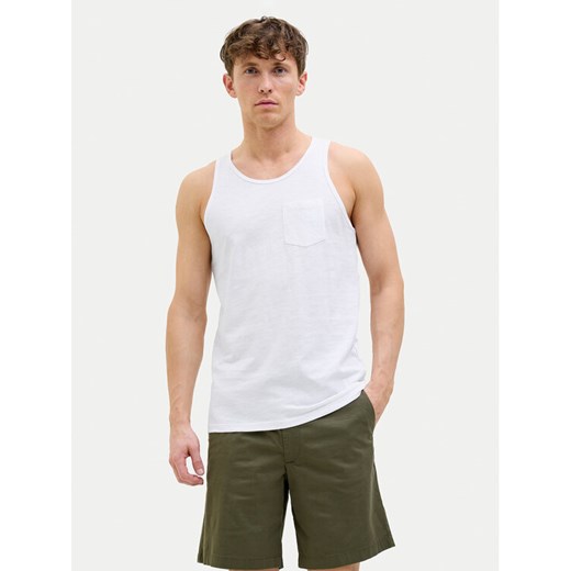 Jack&Jones Tank top Jake 12270577 Biały Regular Fit ze sklepu MODIVO w kategorii T-shirty męskie - zdjęcie 182735309