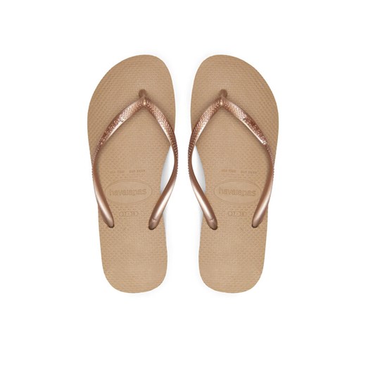 Havaianas Japonki 4000030.3581 Złoty ze sklepu MODIVO w kategorii Klapki damskie - zdjęcie 182735315