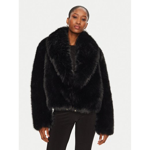 YES LONDON Futro ECO/026 Czarny Regular Fit ze sklepu MODIVO w kategorii Futra damskie - zdjęcie 182735368