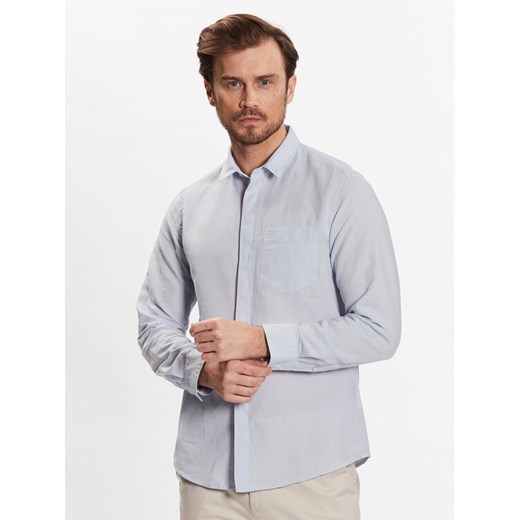 Calvin Klein Koszula K10K108664 Błękitny Regular Fit ze sklepu MODIVO w kategorii Koszule męskie - zdjęcie 182735378