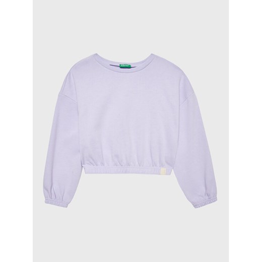 United Colors Of Benetton Bluza 3UHRC10AT Fioletowy Regular Fit ze sklepu MODIVO w kategorii Bluzy dziewczęce - zdjęcie 182735388