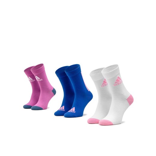 adidas Zestaw 3 par wysokich skarpet dziecięcych HM2314 Kolorowy ze sklepu MODIVO w kategorii Skarpetki dziecięce - zdjęcie 182735445