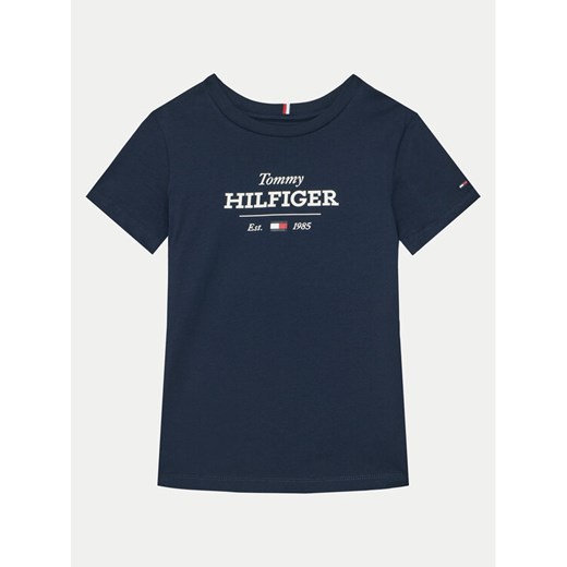 Tommy Hilfiger T-Shirt KB0KB09356 S Granatowy Regular Fit ze sklepu MODIVO w kategorii T-shirty chłopięce - zdjęcie 182735448