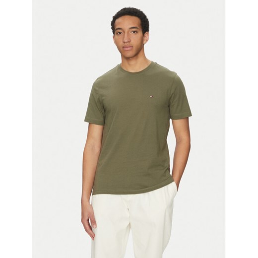 Tommy Hilfiger T-Shirt Ess Seasonal MW0MW39995 Zielony Regular Fit ze sklepu MODIVO w kategorii T-shirty męskie - zdjęcie 182735479