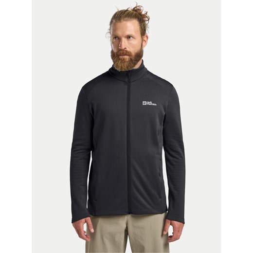 Jack Wolfskin Polar Kolbenberg Fz A63964 Czarny Regular Fit ze sklepu MODIVO w kategorii Bluzy męskie - zdjęcie 182735487