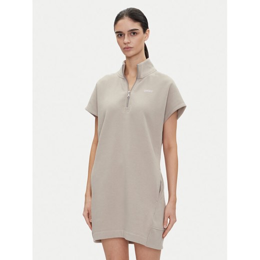 DKNY Sport Sukienka codzienna DP5D4895 Beżowy Regular Fit ze sklepu MODIVO w kategorii Sukienki - zdjęcie 182735546