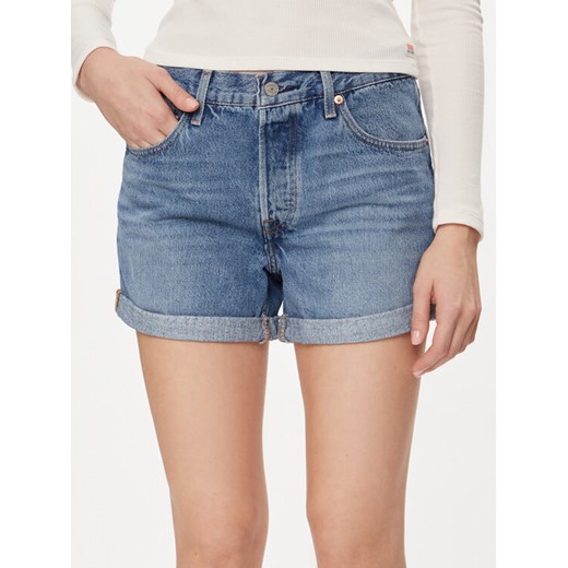Levi's® Szorty jeansowe 501® Rolled 29961-0035 Niebieski Relaxed Fit ze sklepu MODIVO w kategorii Szorty - zdjęcie 182735577