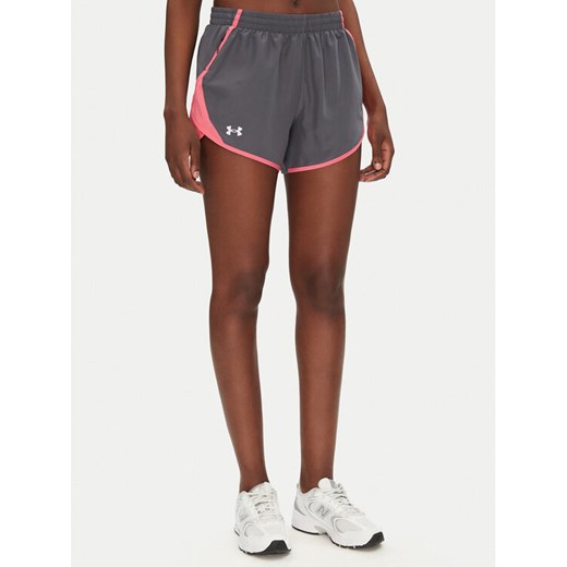 Under Armour Szorty sportowe Fly By 3" 1382438 Szary Loose Fit ze sklepu MODIVO w kategorii Szorty - zdjęcie 182735579
