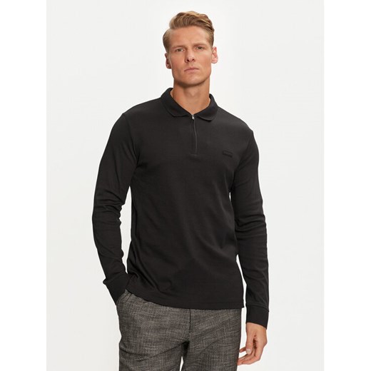 Calvin Klein Polo K10K113586 Czarny Slim Fit ze sklepu MODIVO w kategorii T-shirty męskie - zdjęcie 182735619