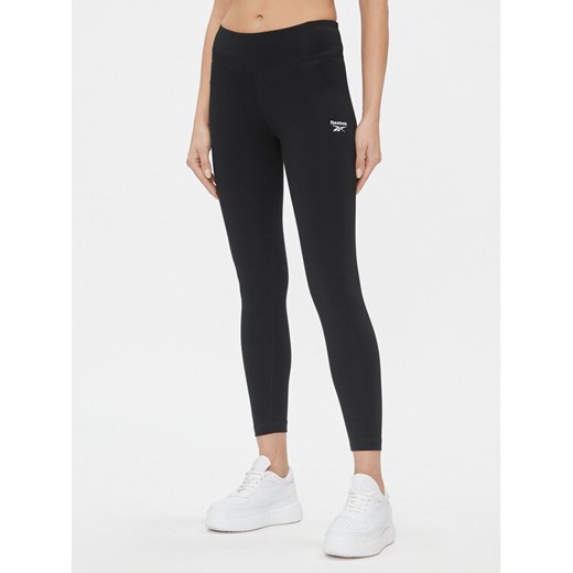 Reebok Legginsy IM4080 Czarny ze sklepu MODIVO w kategorii Spodnie damskie - zdjęcie 182735649
