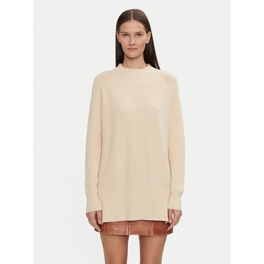 Kontatto Sweter 3M0128 Beżowy Relaxed Fit ze sklepu MODIVO w kategorii Swetry damskie - zdjęcie 182735666