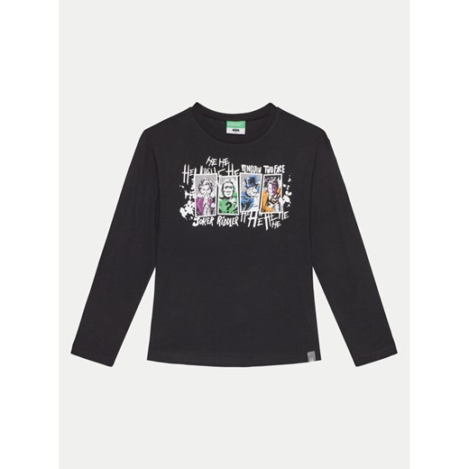 United Colors Of Benetton Bluzka 3ATNC10MG Czarny Regular Fit ze sklepu MODIVO w kategorii T-shirty chłopięce - zdjęcie 182735685