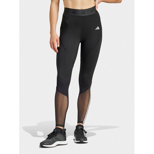 adidas Legginsy Hyperglam IN9298 Czarny Slim Fit ze sklepu MODIVO w kategorii Spodnie damskie - zdjęcie 182735686
