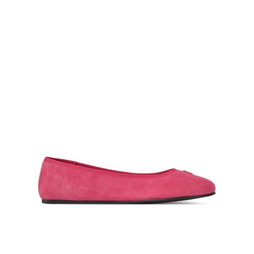 Tommy Hilfiger Baleriny Th Hardware Suede Ballerina FW0FW08655 Różowy ze sklepu MODIVO w kategorii Balerinki - zdjęcie 182735727
