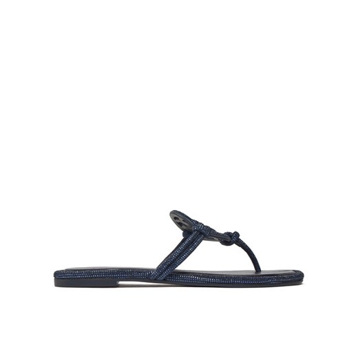 Tory Burch Japonki 152177 Granatowy ze sklepu MODIVO w kategorii Klapki damskie - zdjęcie 182735747