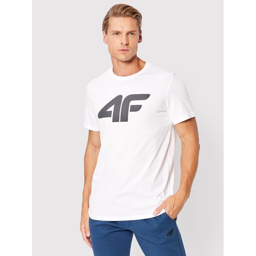 4F T-Shirt H4Z22-TSM353 Biały Regular Fit L MODIVO