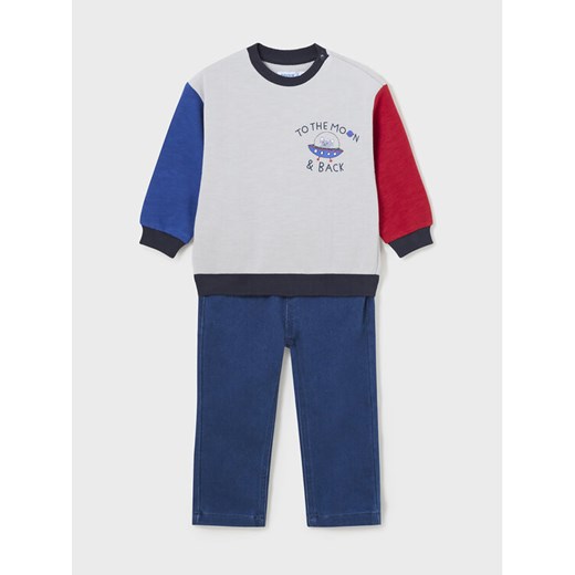 Mayoral Komplet bluza i spodnie materiałowe 2.542 Niebieski Regular Fit ze sklepu MODIVO w kategorii Dresy dla niemowlaka - zdjęcie 182735788