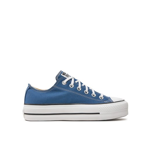 Converse Trampki Chuck Taylor All Star Lift Platform Ox A08289C Granatowy ze sklepu MODIVO w kategorii Trampki damskie - zdjęcie 182735795