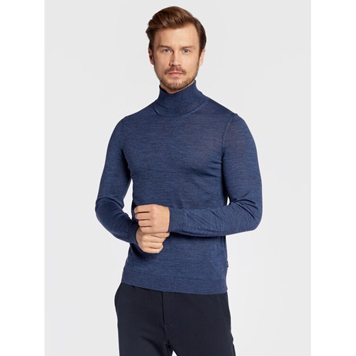Boss Golf Musso-P 50468262 Granatowy Slim Fit ze sklepu MODIVO w kategorii Swetry męskie - zdjęcie 182735839