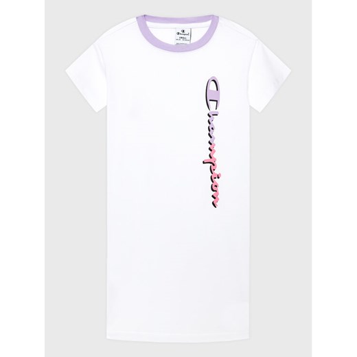 Champion Sukienka codzienna 404672 Biały Regular Fit ze sklepu MODIVO w kategorii Sukienki dziewczęce - zdjęcie 182735889