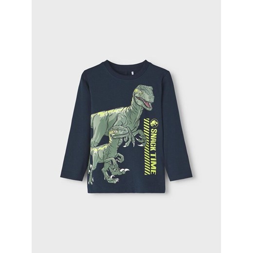 NAME IT Bluzka 13219778 Granatowy Regular Fit ze sklepu MODIVO w kategorii T-shirty chłopięce - zdjęcie 182735899