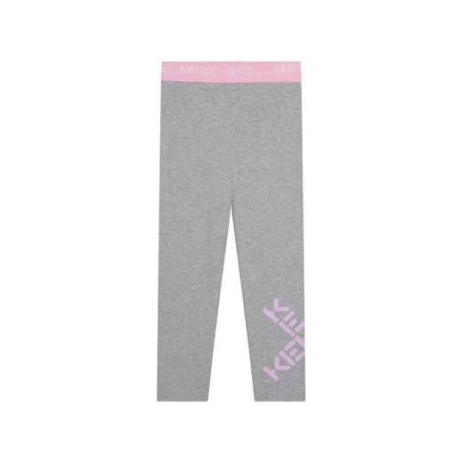 Kenzo Kids Legginsy K14209 Szary Slim Fit ze sklepu MODIVO w kategorii Spodnie dziewczęce - zdjęcie 182735916